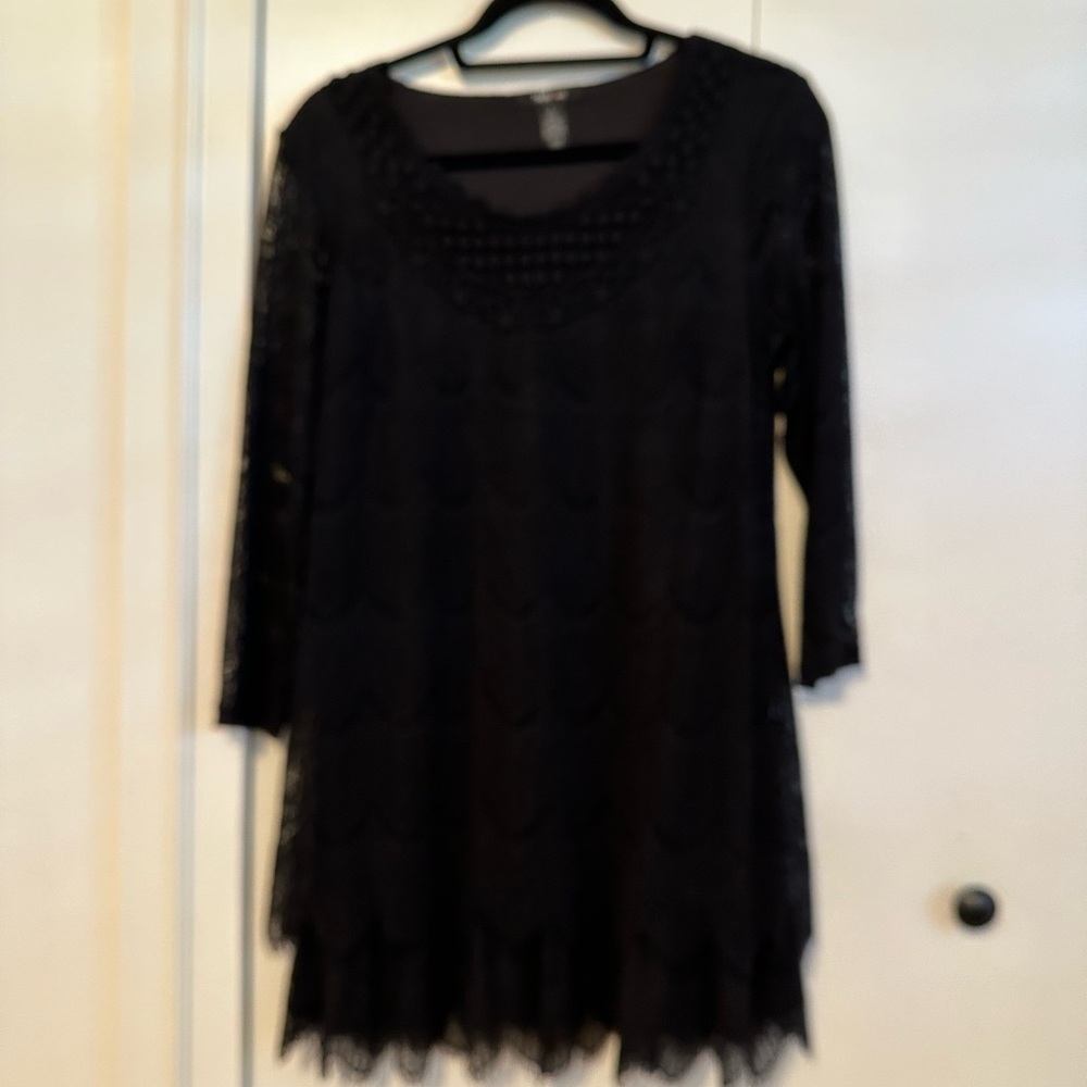 Black lace dress